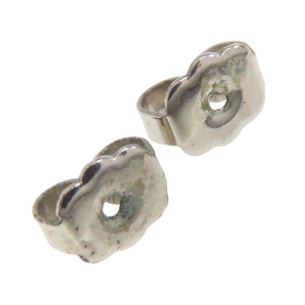 LOUIS VUITTON Silver Monogram Earrings - Picture 6 of 6